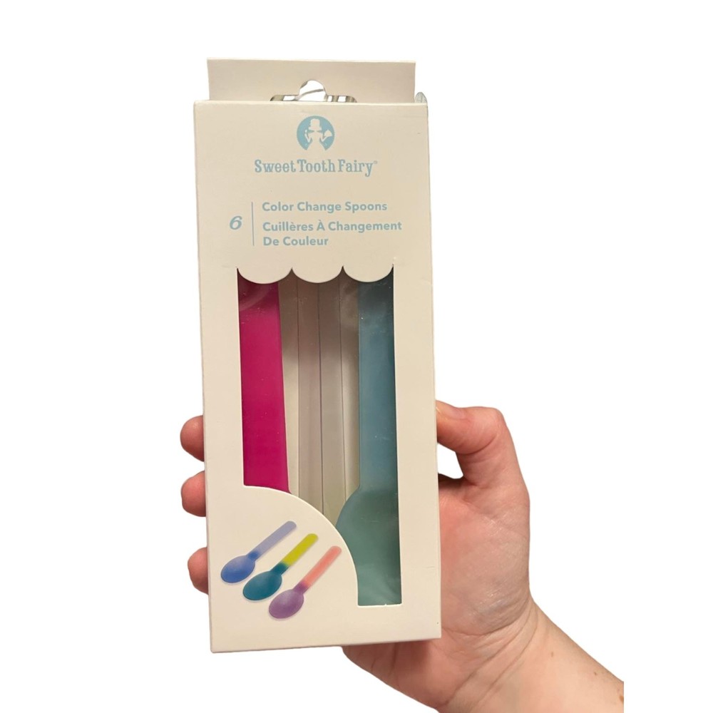 Sweet Tooth Fairy Color Changing Spoons 6 Piece Ice Cream Spoons NWT